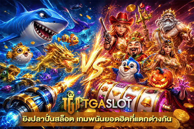 ยิงปลาปั่นสล็อต เกมพนันยอดฮิตที่แตกต่างกัน